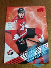 2021-22 Team Canada Juniors Prospectus Momentous Electric Red Cole Perfetti 139/275